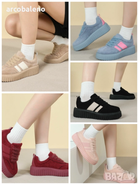 Дамски ниски маратонки, 5цвята , снимка 1