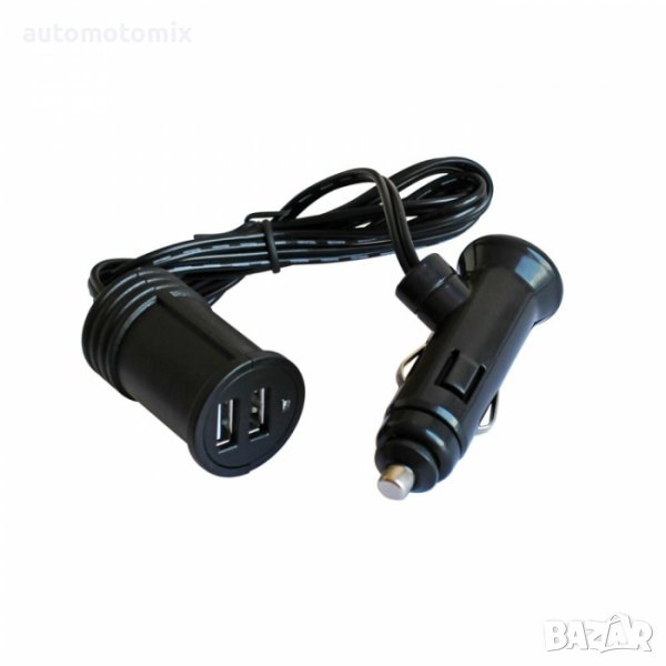РАЗКЛОНИТЕЛ ЗА ЗАПАЛКА С 2USB - 1851, снимка 1