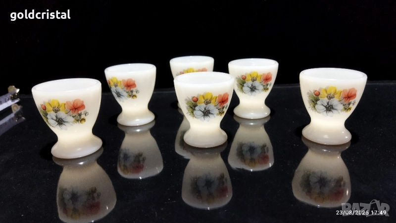 френски аркопал чашки за яйца , снимка 1