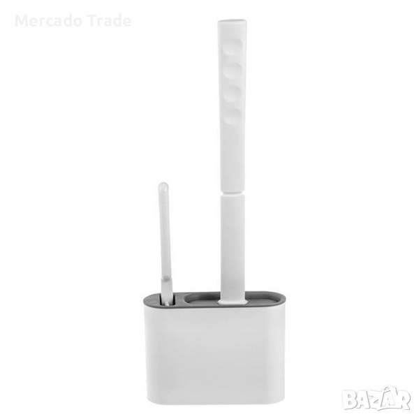 Комплект четки за тоалетна чиния Mercado Trade, Пластмаса, Бял, снимка 1