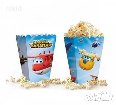 Super Wings  Парти кутия за дребни лакомства пуканки и др, снимка 1