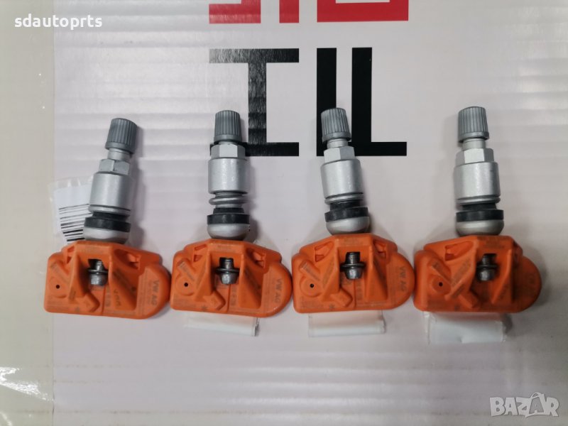 4x Нов ОЕ Skoda Датчик Налягане Гуми Fabia Octavia Superb Kodiaq Karoq Citigo Praktik Roomster Rapid, снимка 1
