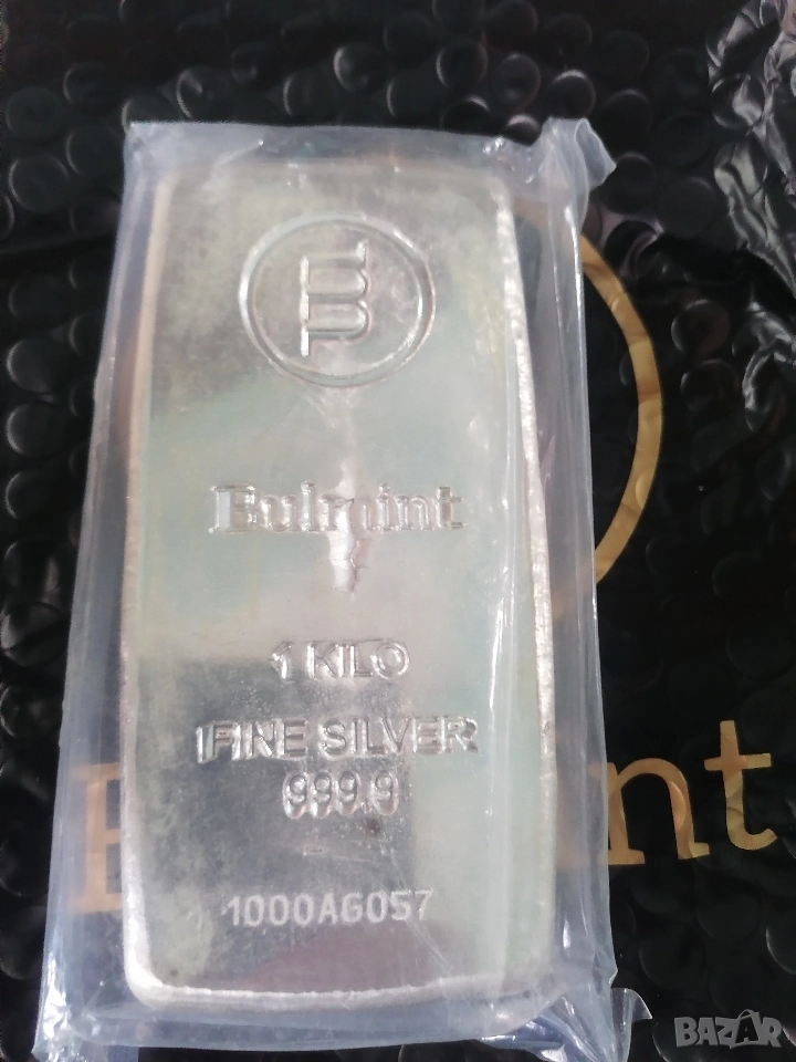 Инвестиционно сребро 1000 гр Булминт , снимка 1