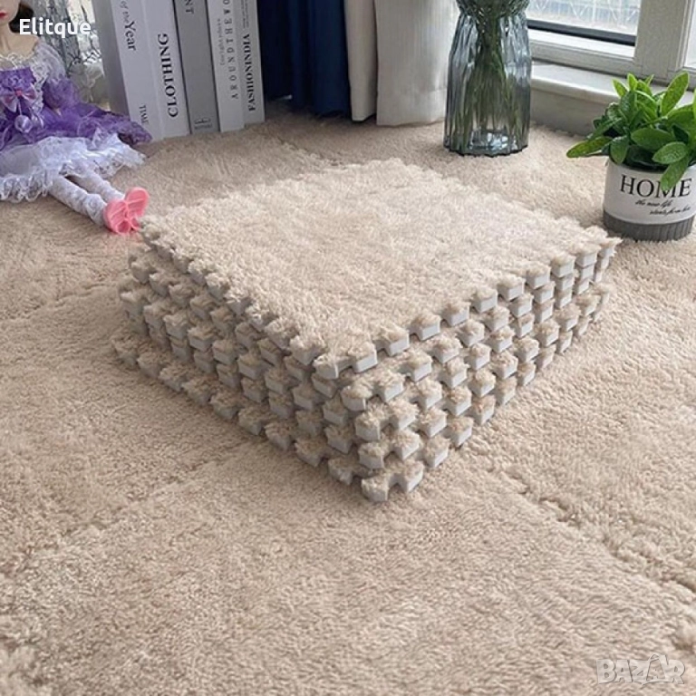 Мек килим пъзел от 10 части 1кв .м, снимка 1