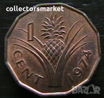 1 цент 1974, Свазиленд, снимка 1