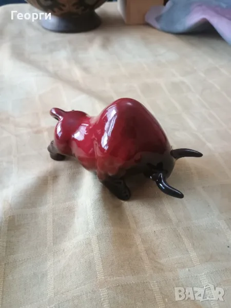 Красив керамичен бик-1, снимка 1