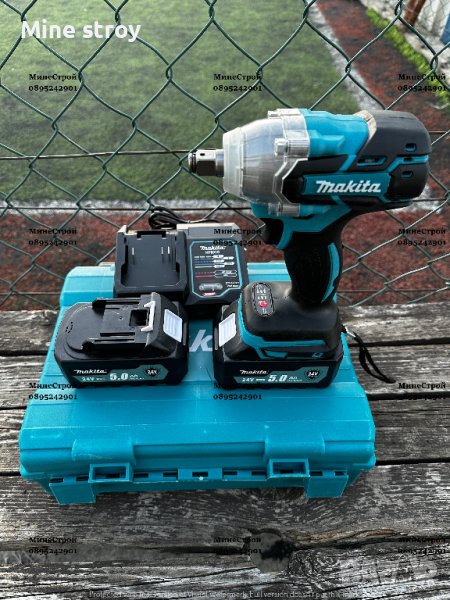 Акумулаторен Ударен Гайковерт Makita 24v 6ah Макита Импакт в Винтоверти ...