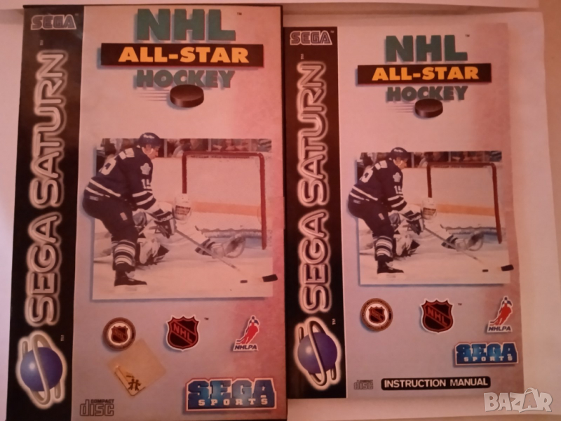 Оригинално DVD Игрa за SEGA SATURN ТМ NHL Hockey All-Star League Sega Sports NHLPA (PAL) (MadeInUSA), снимка 1