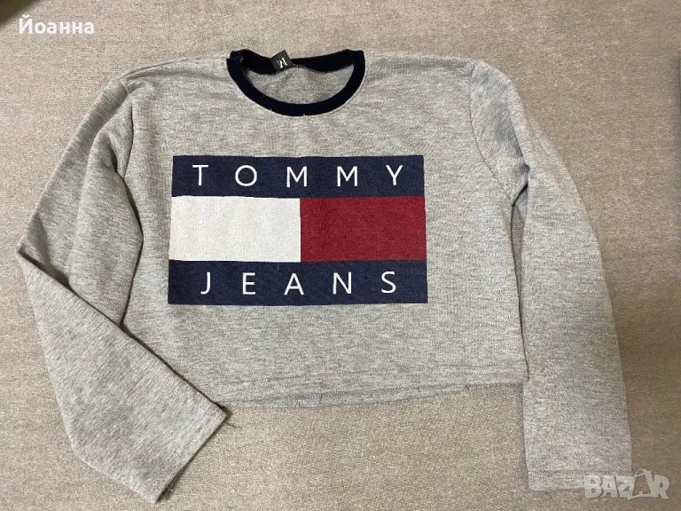 Tommy Jeans къса блуза, снимка 1