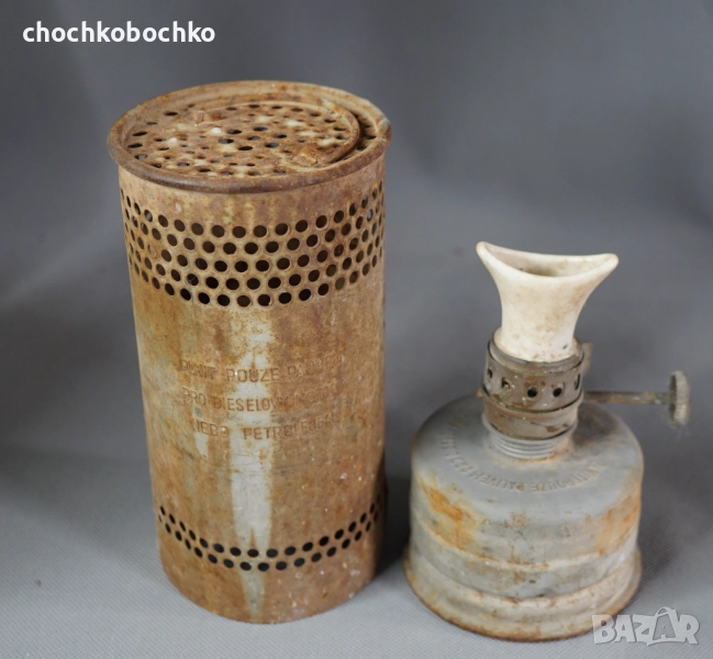 Втора Световна война Немски преносим полеви котлон печка, снимка 1