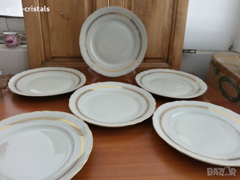 Стар български порцелан чинии, снимка 1