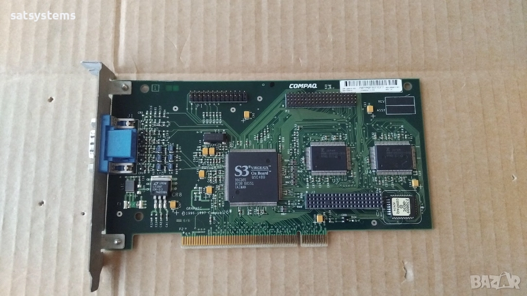 Видео карта Compaq 3D Graphic S3 Virge/GX 2MB PCI , снимка 1