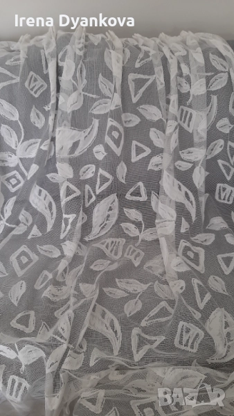 Бяло дантелено перде, снимка 1