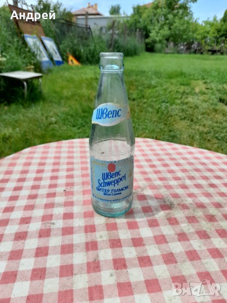 Стара бутилка SCHWEPPES,ШВЕПС БИТЕР ЛИМОН, снимка 1