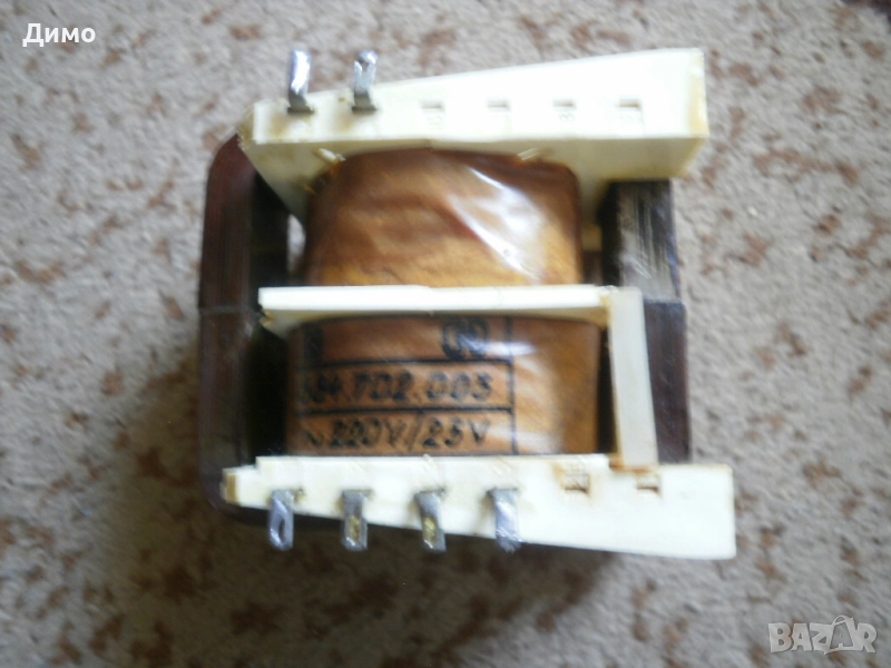 трансформатор български 220/25V вит магнитопровод, снимка 1