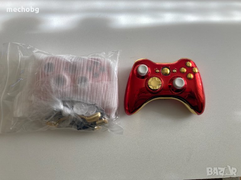 Xbox 360 Gold and red chrome shell, снимка 1