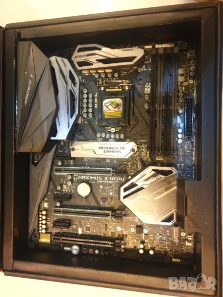 Запазено. Asus ROG Maximus X Hero (Wi-Fi AC) LGA1151, снимка 1