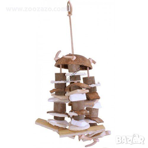 Дървена играчка за Папагали 45 x 17 x 17 см. - HP21207, снимка 1