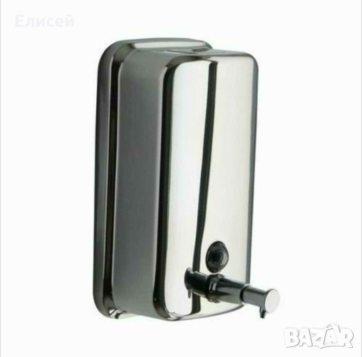 Метален дозатор за течен сапун 500 мл. диспенсър за дезинфектант, снимка 1