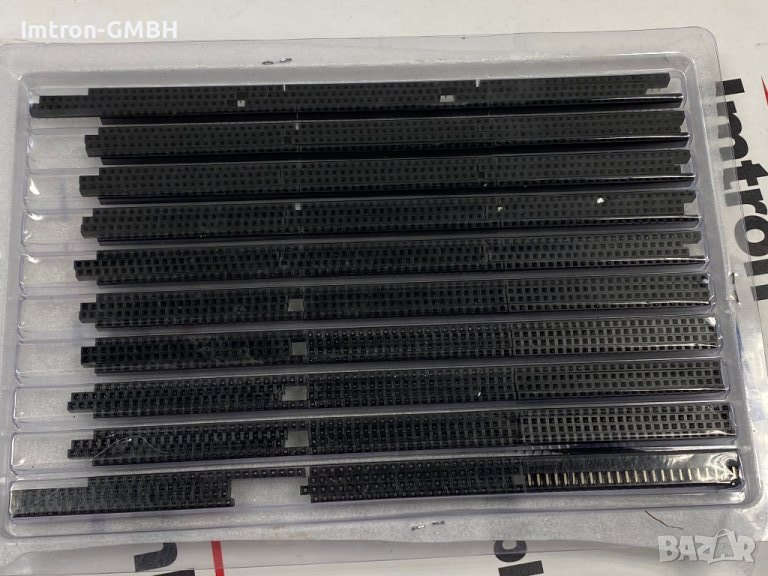 Конектор едноредов рейка Socket CONNFLY  DS1023 - 1x24SF12 / п 2,54 мм, снимка 1