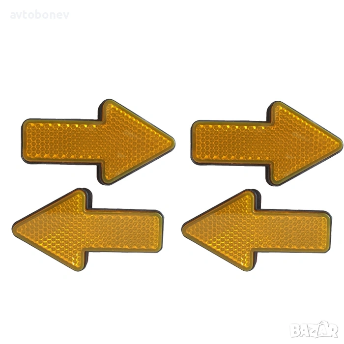 Комплект светлоотразители-жълти (4 бр.), снимка 1