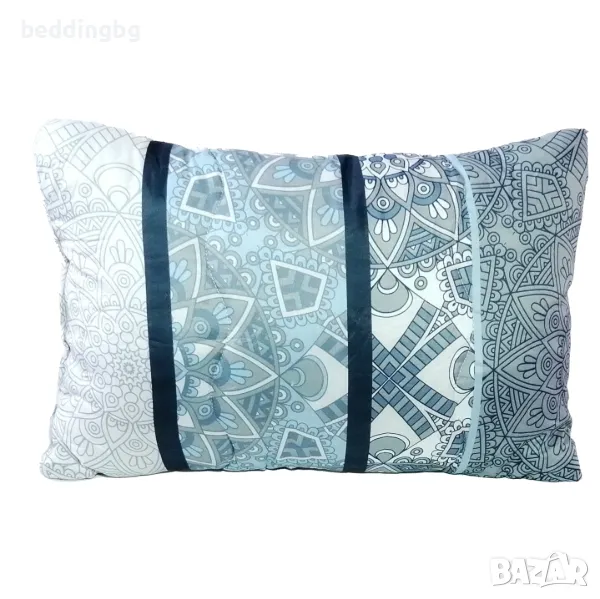 Прошита Висока Възглавница 50x70 см – Полиестерна Вата и Силиконови Влакна – Българско Производство, снимка 1