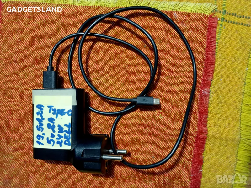 Оригинo зарядно DELL 5V-2A, 12V-2A, 20V-1.5A Type-C, снимка 1