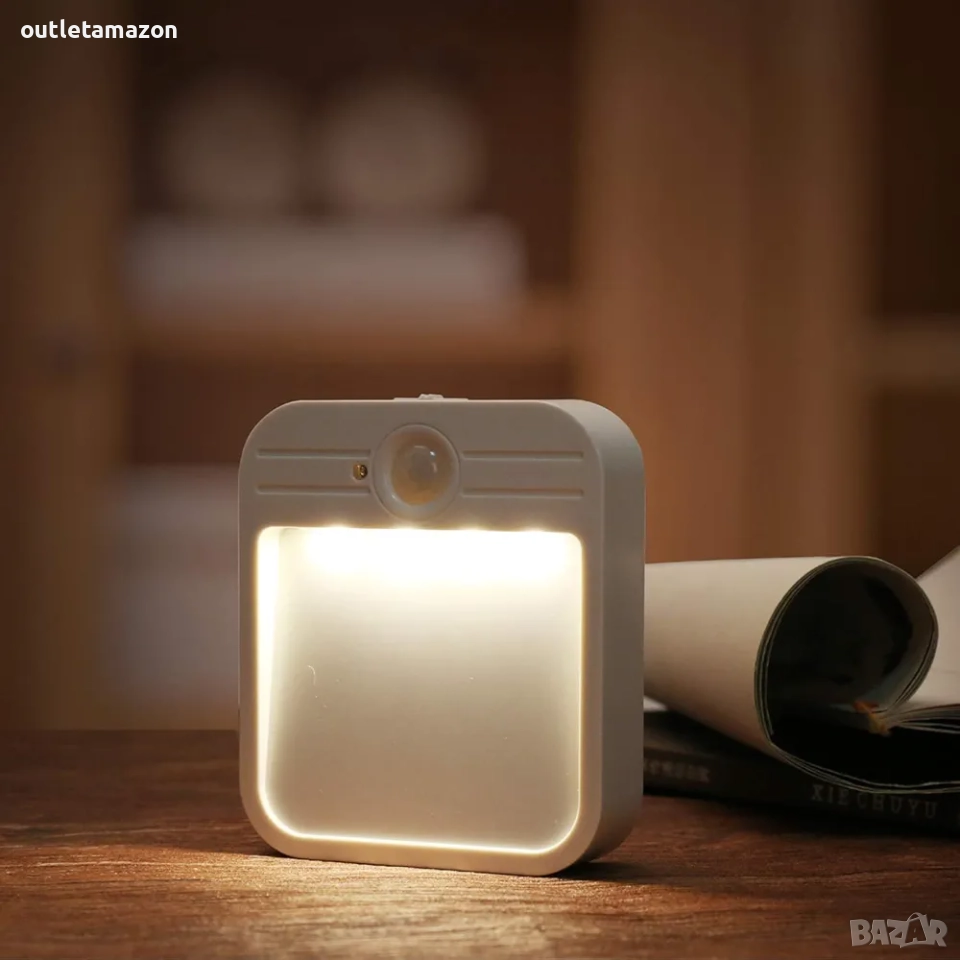 Maclean MCE236 LED лампа с PIR сензор за движение, нощна лампа, USB, акумулаторна , снимка 1