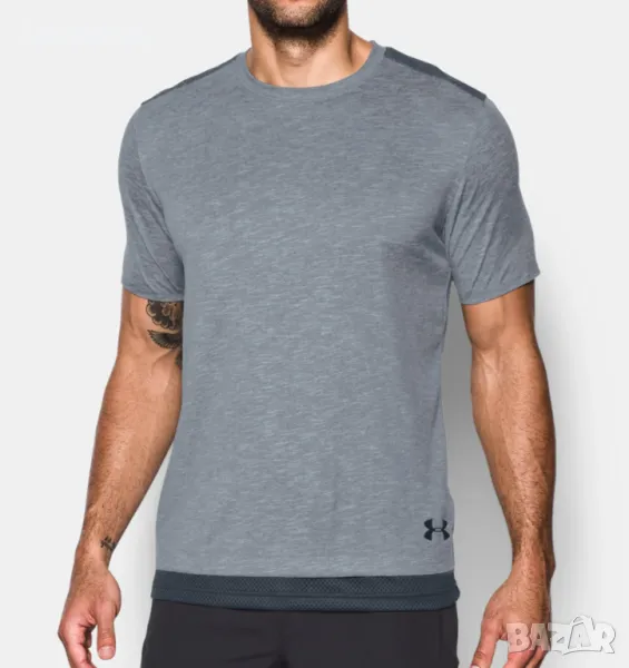Under Armour The Layered Short Sleeve - страхотна мъжка тениска Л, снимка 1