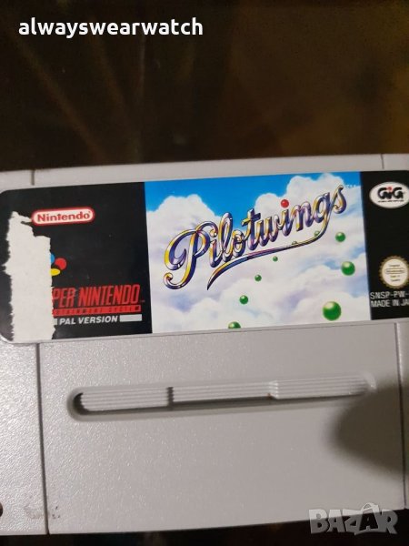 Игра - дискета Pilotwings за Super Nintendo SNES / Винтидж игрова конзола Супер Нинтендо, снимка 1