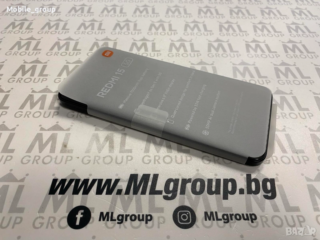 #MLgroup предлага Xiaomi Redmi 15 5G 256GB / 8GB RAM Black, нов., снимка 1
