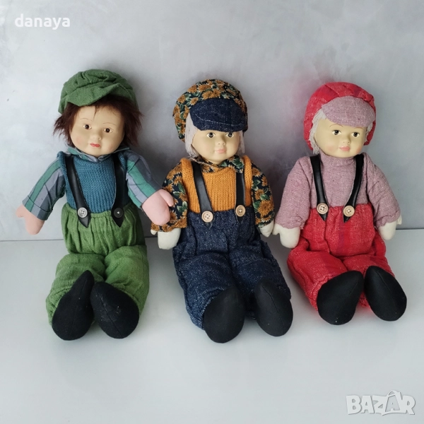 6102 Винтидж кукла за декорация с ретро дрехи и пясъчна основа, 39 см, снимка 1