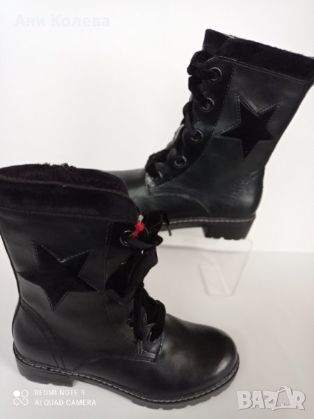 Нови немски боти, s.Oliver, черни 36, 39, 41 номер, снимка 1