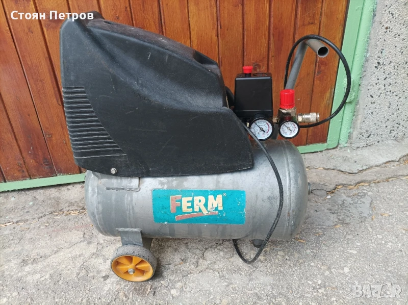 Компресор за въздух Ferm 24 литра 8 бара, снимка 1