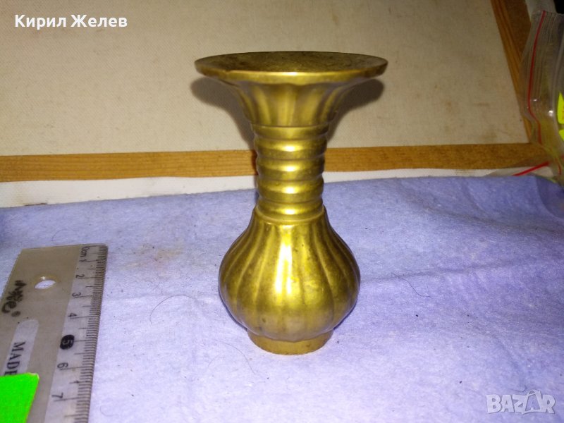 СТАРА СТИЛНА  КРАСИВА БРОНЗОВА ВИНТИДЖ ВАЗИЧКА ВАЗА За ДОМА / КОЛЕКЦИЯ 42684, снимка 1