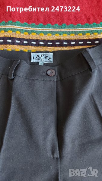 Кафяв панталон от габардин, снимка 1