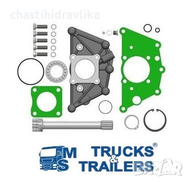 ВАЛ С ПЛОЧКА OMFB ЗА СКОРОСТНА КУТИЯ ZF TRAXON, снимка 1