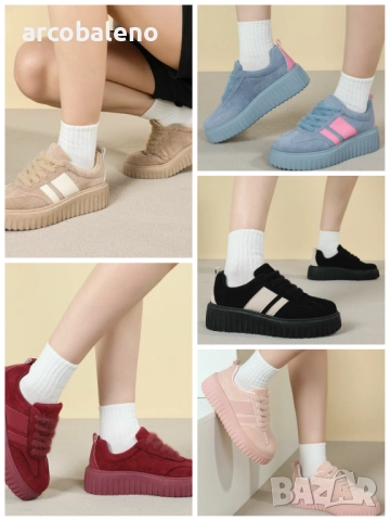 Дамски ниски маратонки, 5цвята 