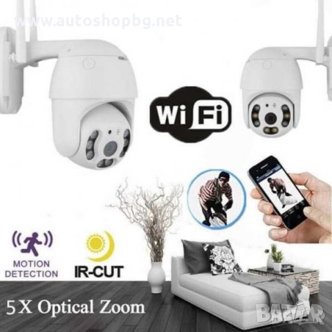 Куполна WIFI smart камера 2MPX- 4+4LED A0012, снимка 4 - HD камери - 32277294