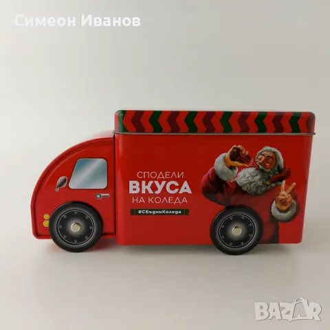 Метална кутия Кока Кола коледен камион Coca Cola #5607, снимка 3 - Други ценни предмети - 47733927