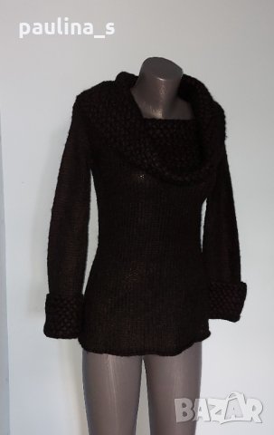 Ангорски мохерен пуловер с шал яка "MNG" basics Mango / голям размер , снимка 1 - Блузи с дълъг ръкав и пуловери - 12414270