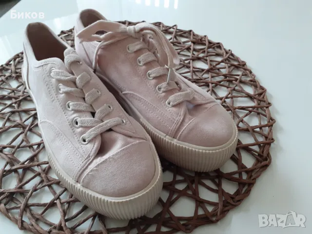 Дамски платненки (еко велур)+сандалки +Лоуфъри, снимка 2 - Маратонки - 50230167