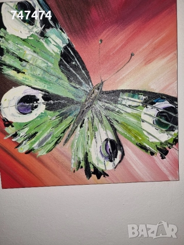 Картини пеперуди 40/40, 3 броя, снимка 3 - Картини - 51893401