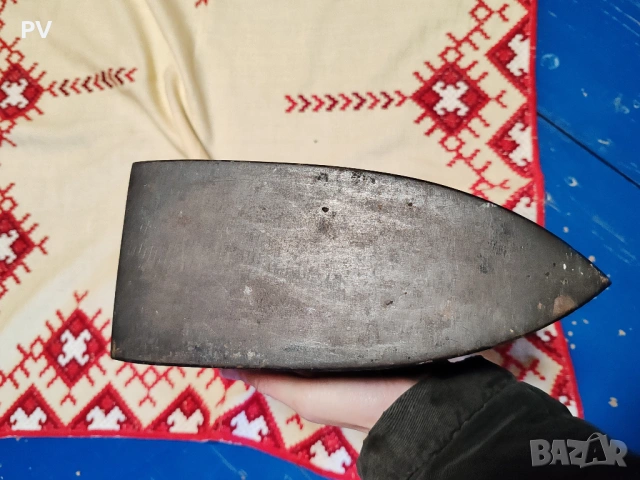 Старинна желязна ютия / ютия на жар, снимка 6 - Антикварни и старинни предмети - 53249037