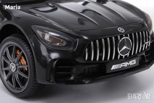 Акумулаторен КОЛА Mercedes GT R ,12V с меки гуми, снимка 11 - Детски велосипеди, триколки и коли - 33381712