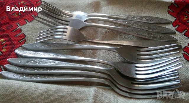 Вилици - 20 см. с маркировка "Stainless steel Japan" - неръждаема стомана, снимка 3 - Прибори за хранене, готвене и сервиране - 28923011