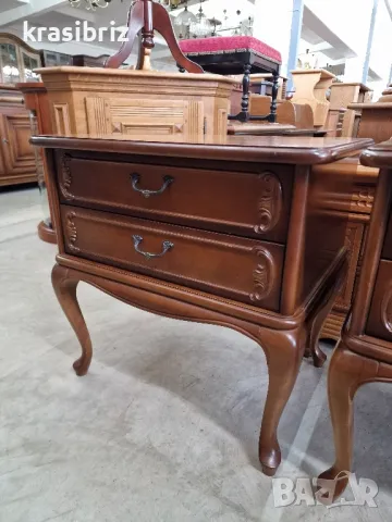 Масивни Барокови  Шкафчета-внос от Германия-2 бр.-ОБЯВЕНАТА ЦЕНА Е ЗА БРОЙ!, снимка 3 - Шкафове - 48990292