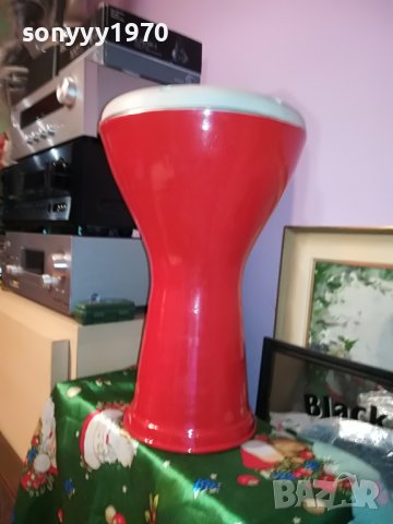 ЧЕРВЕНА ГОЛЯМА ТАРАМБУКА-41Х26СМ 1306221936, снимка 2 - Ударни инструменти - 37075424