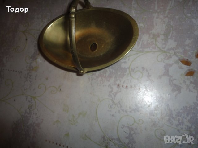 Бронзова купа поднос фигура Gilde, снимка 2 - Колекции - 43771234