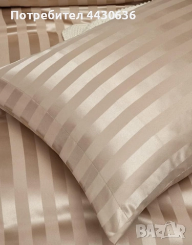 Луксозен спален комплект от памучен сатен – НОВ, снимка 10 - Спално бельо - 52882044